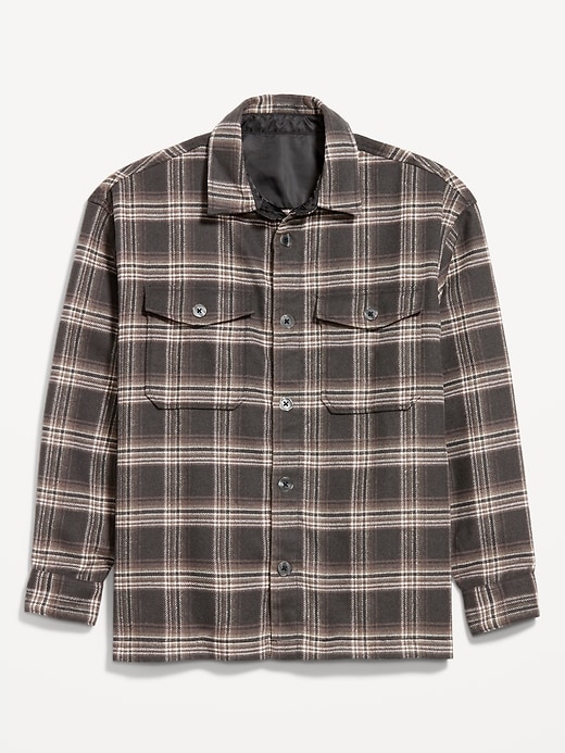 Image number 4 showing, Oversized Heavyweight Plaid Flannel Shirt