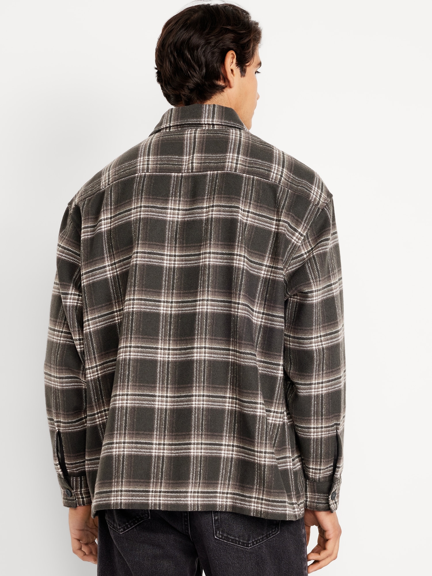 Oversized Heavyweight Plaid Flannel Shirt