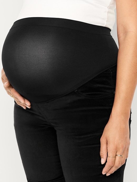 Image number 5 showing, Maternity Full-Panel OG Straight Pants