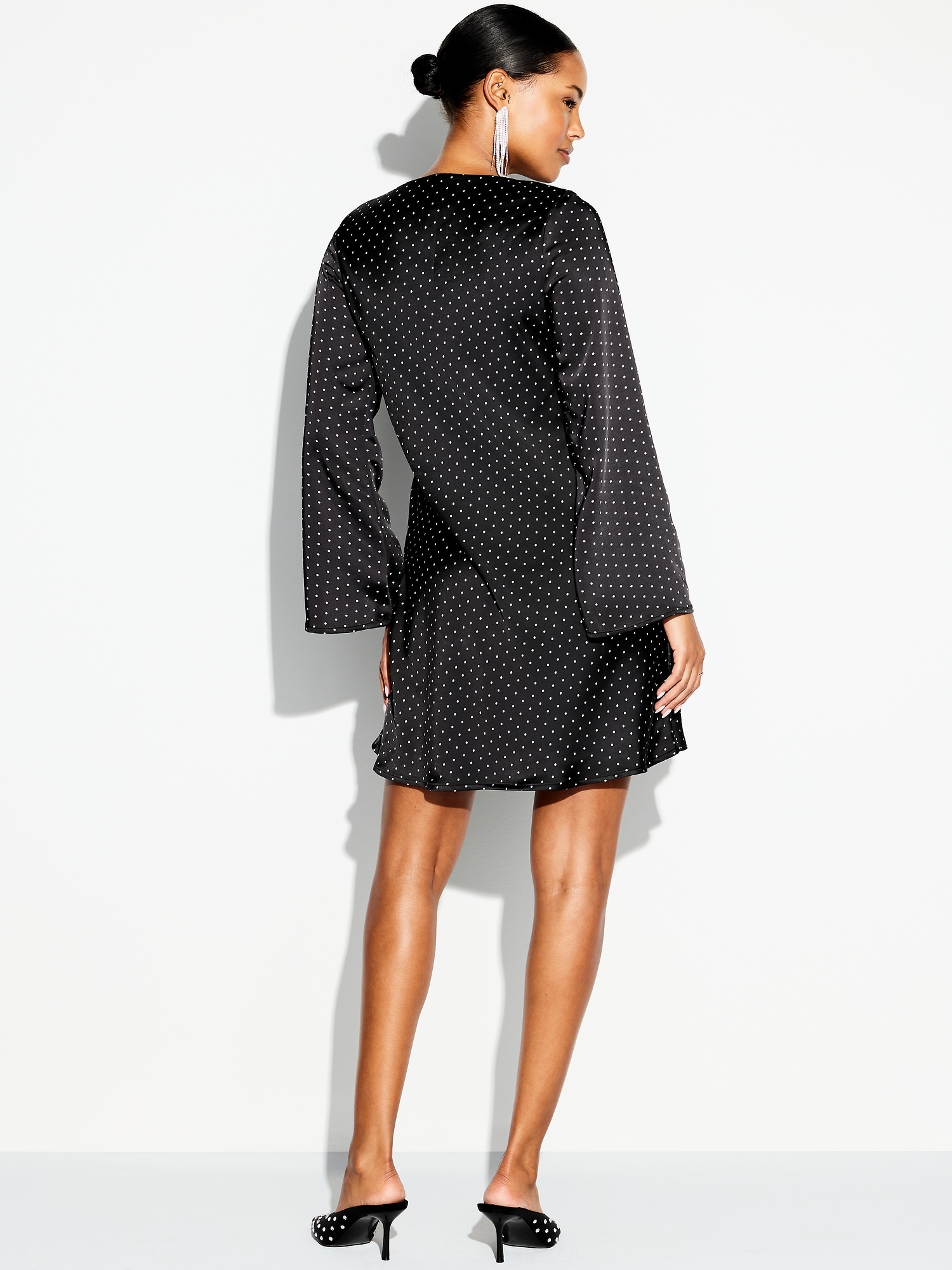 The Occasion by Old Navy Satin Flare-Sleeve Mini Dress