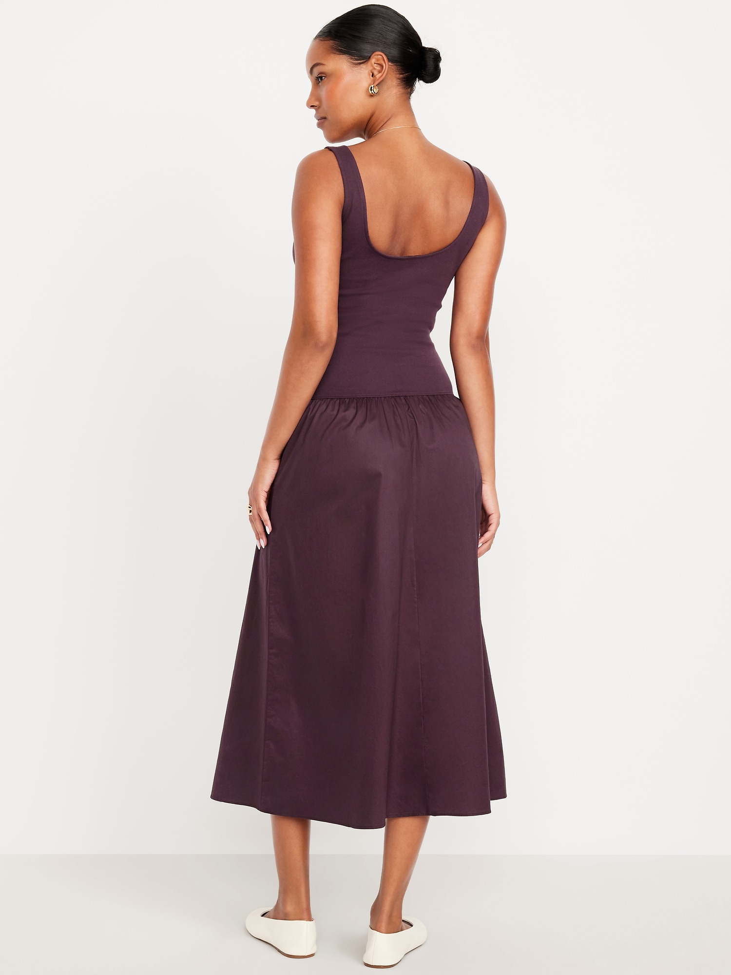 Fit & Flare Sleeveless Midi Dress