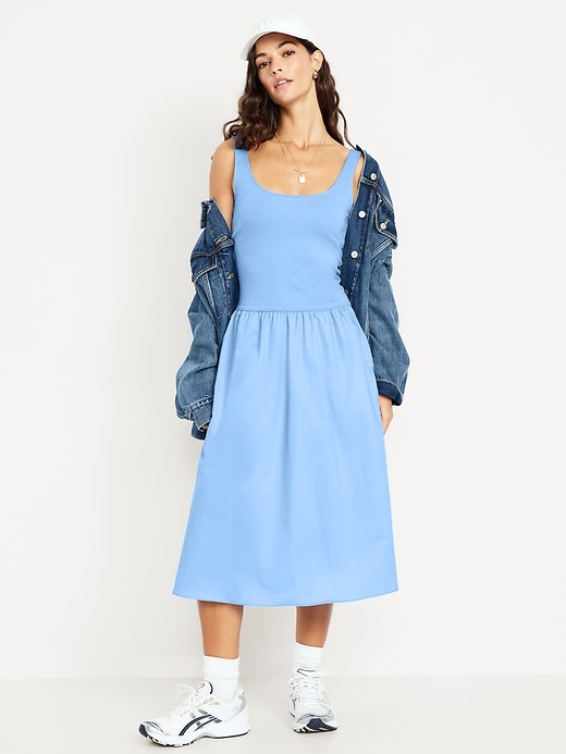 Image number 1 showing, Fit & Flare Sleeveless Midi Dress