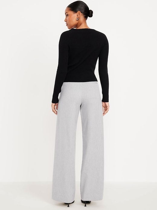 Image number 3 showing, High-Waisted Pixie Super Wide-Leg Pants