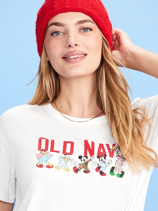 Image number 1 showing, Old Navy x Disney Logo-Graphic T-Shirt for Women