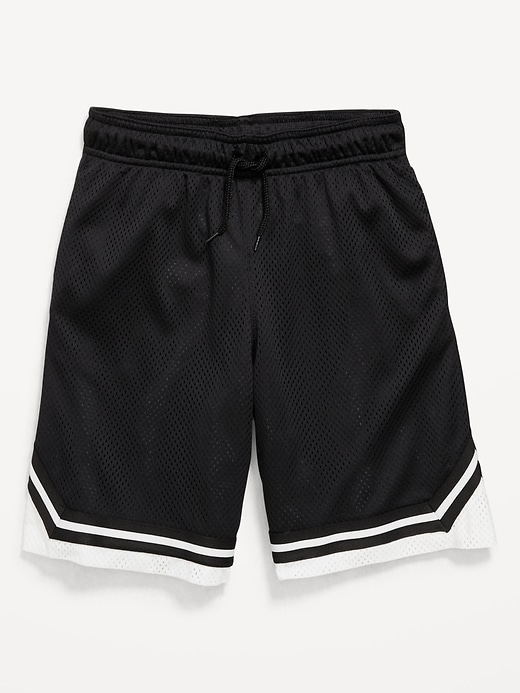Image number 1 showing, Knee Length Mesh Basketball Shorts for Boys