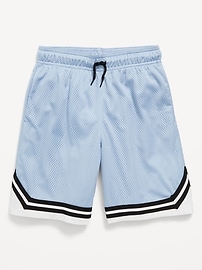 Image number 2 showing, Knee Length Mesh Basketball Shorts for Boys