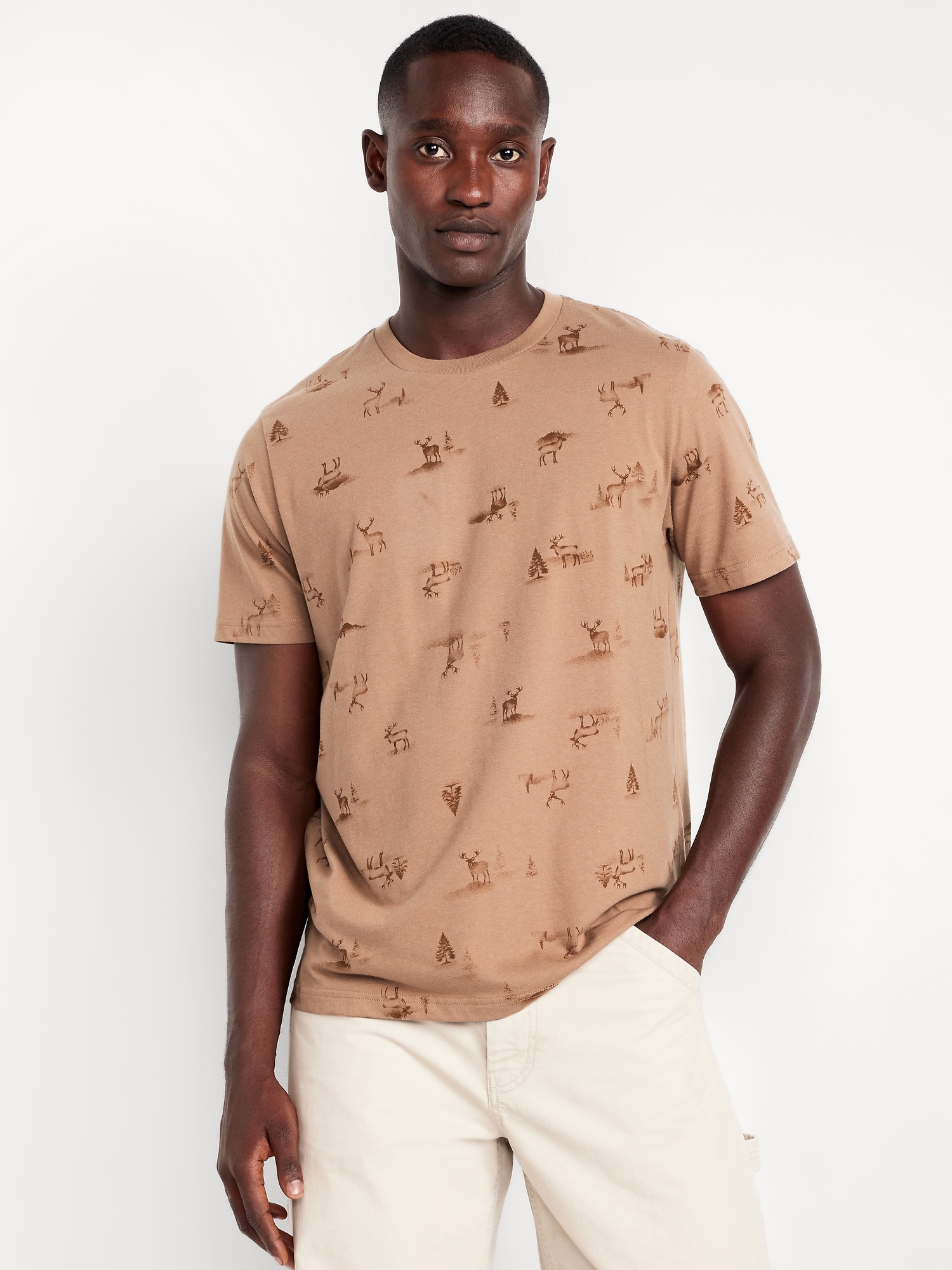 Crew-Neck Striped T-Shirt