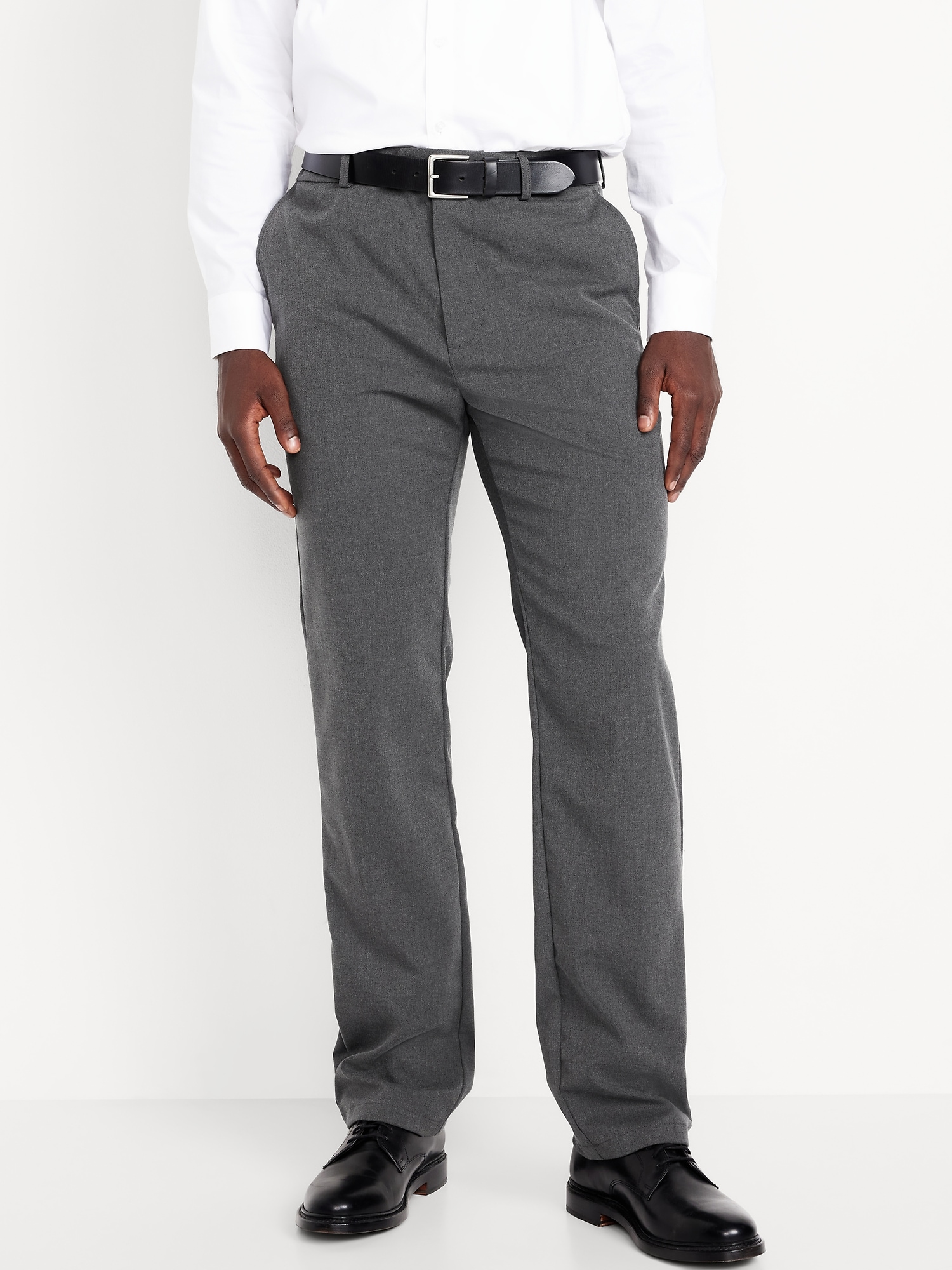 90's Straight-Fit Twill Dress Pants