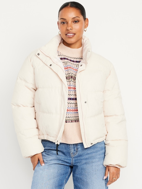 Water-Resistant Puffer Jacket - Howlite