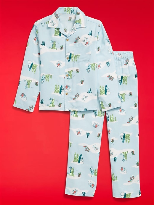 Image number 3 showing, Old Navy x Star Wars Gender-Neutral Button-Front Graphic Pajama Set for Kids