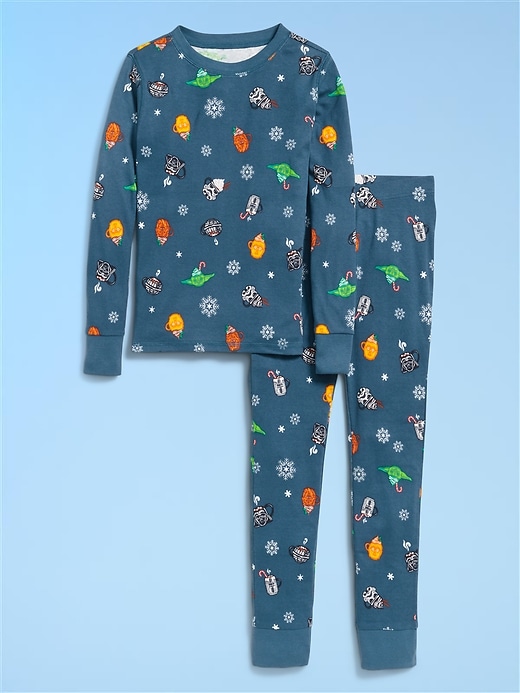 Image number 3 showing, Old Navy x Star Wars Gender-Neutral Snug-Fit Graphic Pajama Set for Kids