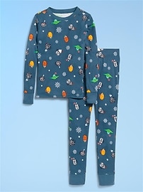 Image number 3 showing, Old Navy x Star Wars Gender-Neutral Snug-Fit Graphic Pajama Set for Kids