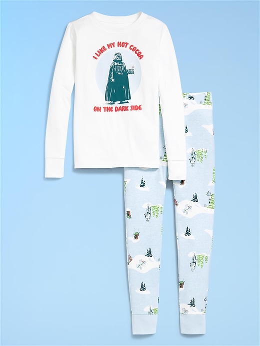 Image number 3 showing, Old Navy x Star Wars Gender-Neutral Snug-Fit Graphic Pajama Set for Kids