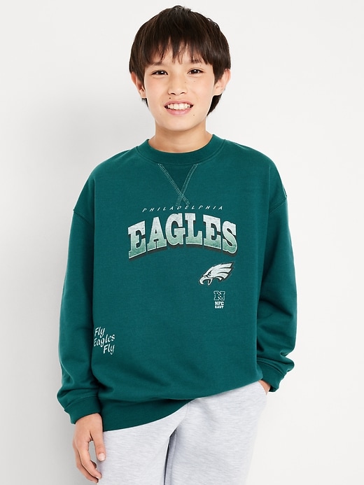 Image number 1 showing, Philadelphia Eagles Oversized Sweater for Boys