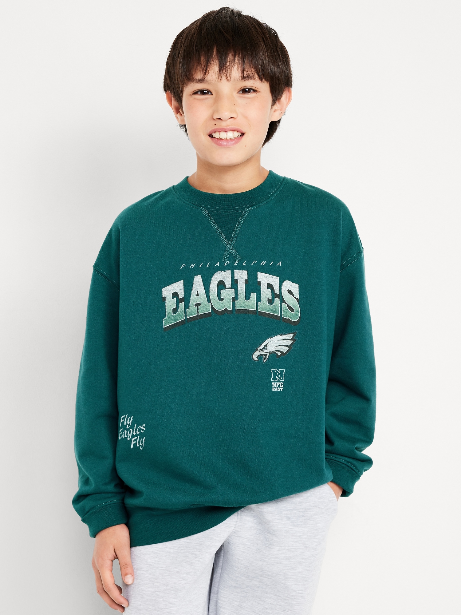 Philadelphia Eagles Oversized Sweater for Boys