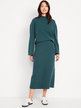 Cozy Knit Midi Skirt - image 3