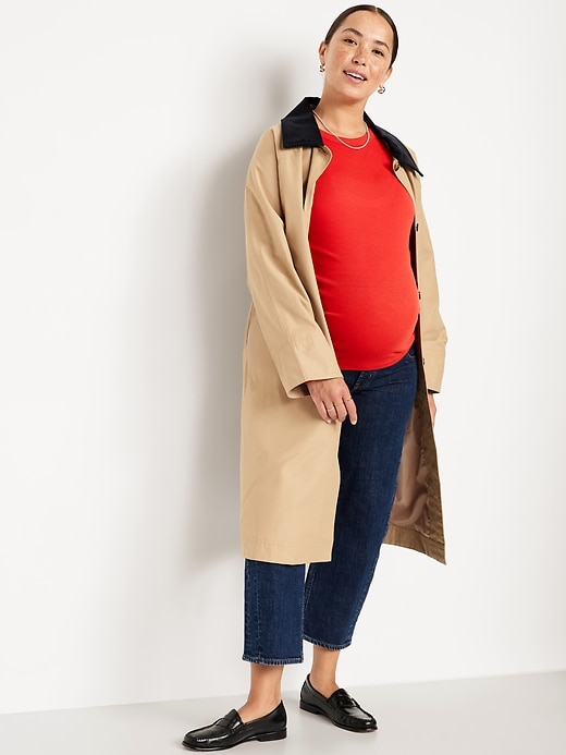 Image number 3 showing, Maternity Snug Crew-Neck T-Shirt
