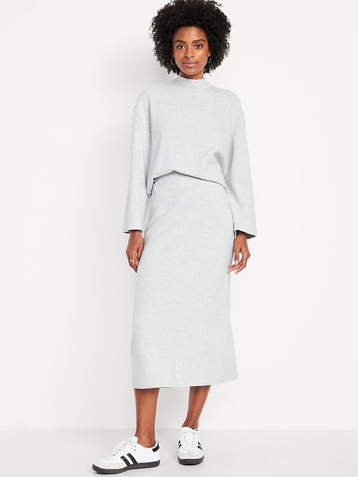 Image number 1 showing, Cozy Knit Midi Skirt