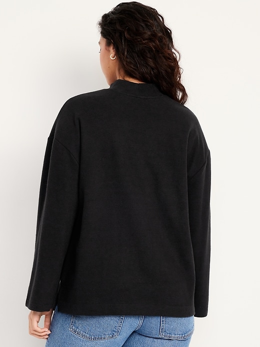 Image number 6 showing, Cozy Mock-Neck Tunic Sweater