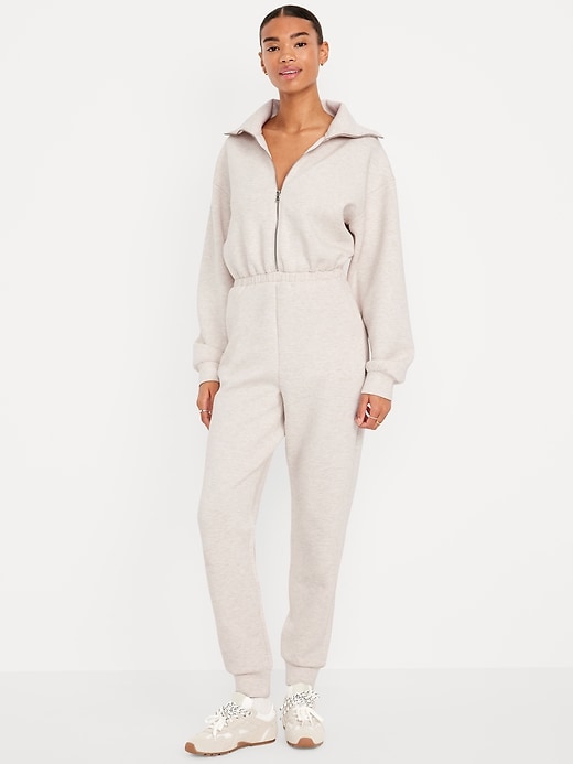 Image number 1 showing, Bounce Fleece Zip Jumpsuit