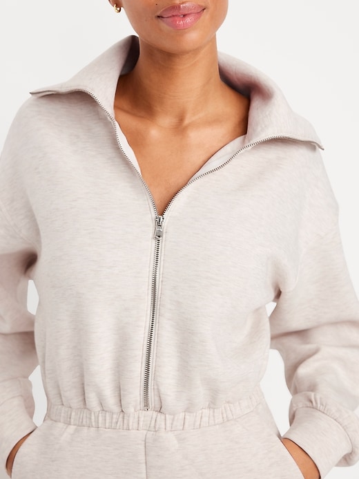 Image number 5 showing, Bounce Fleece Zip Jumpsuit