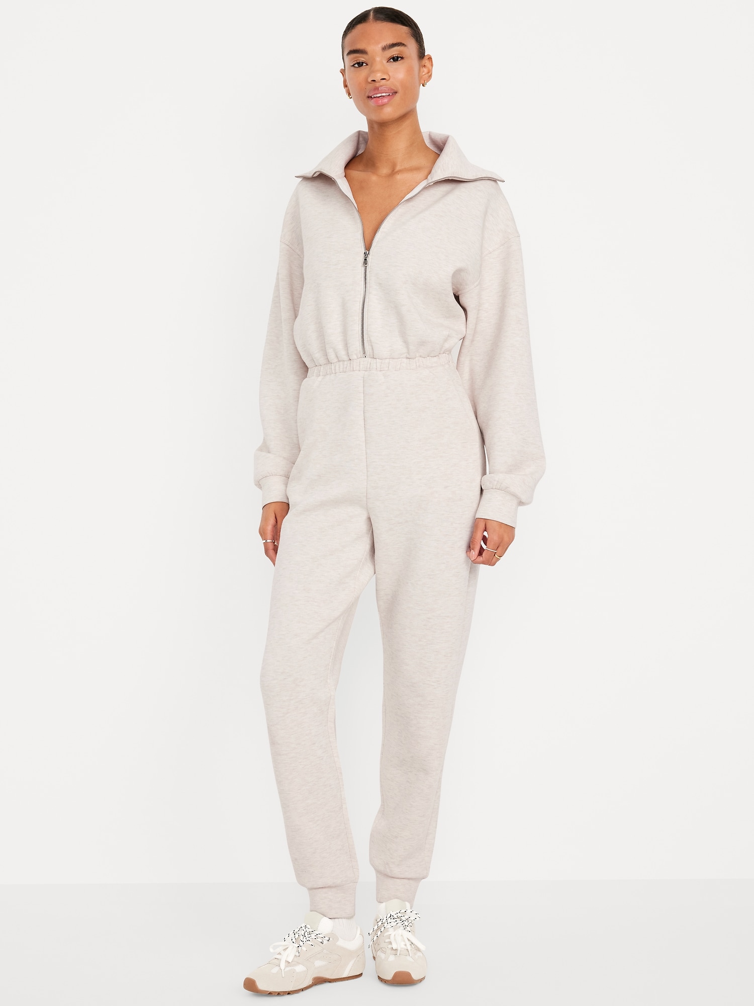 Bounce Fleece Zip Jumpsuit