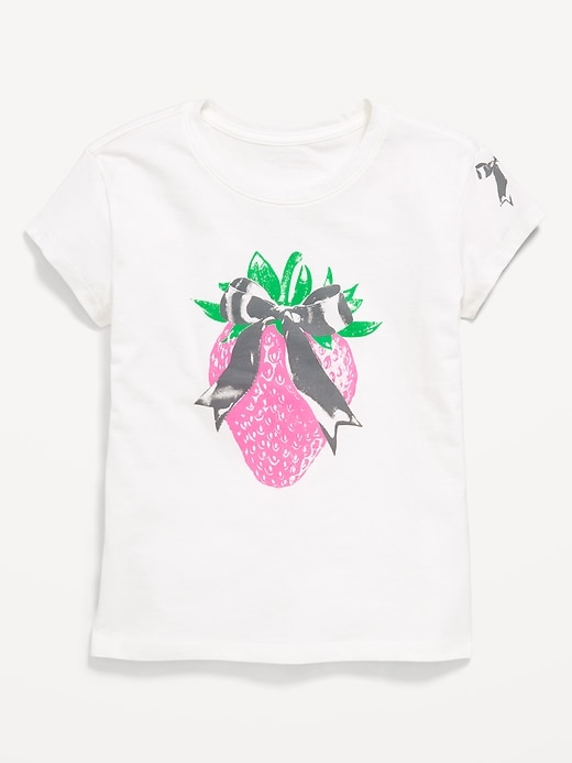 Image number 1 showing, Short-Sleeve Graphic T-Shirt for Girls