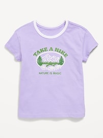 Image number 1 showing, Short-Sleeve Graphic T-Shirt for Girls