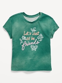 Image number 1 showing, Short-Sleeve Graphic T-Shirt for Girls