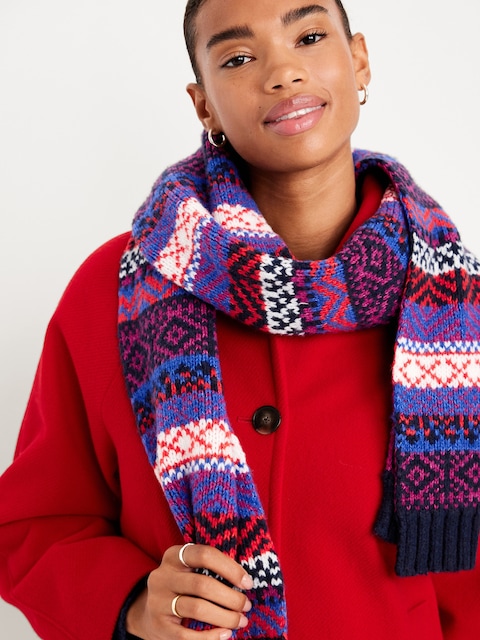 Chunky Scarf for Women - Arctic Depth