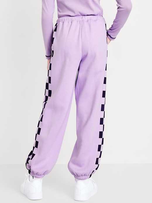 Image number 2 showing, High-Waisted Baggy Jogger Sweatpants for Girls