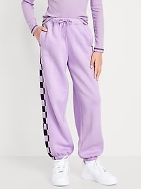 Image number 1 showing, High-Waisted Baggy Jogger Sweatpants for Girls