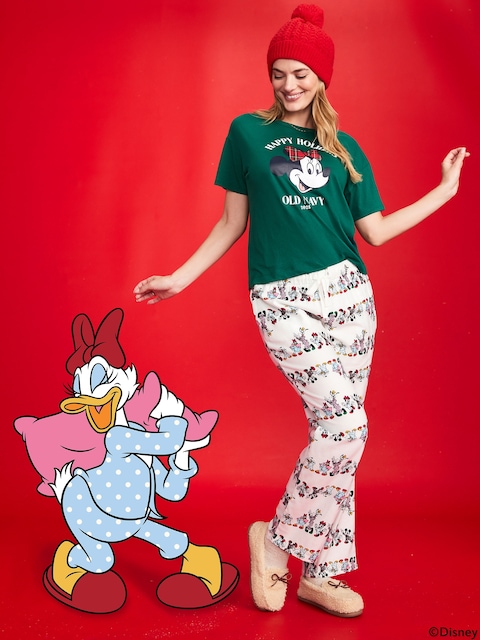 Old Navy x Disney Mid-Rise Printed Flannel Pajama Pants for Women - Disney Parade (Match The Fam!)