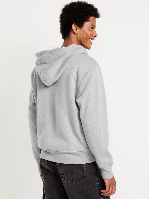 Image number 2 showing, Sherpa-Lined Fleece Zip Hoodie