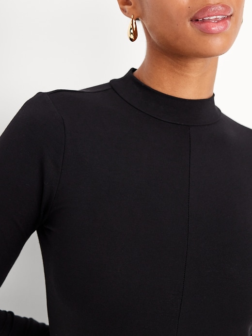 Image number 4 showing, Mock Neck Maxi Dress