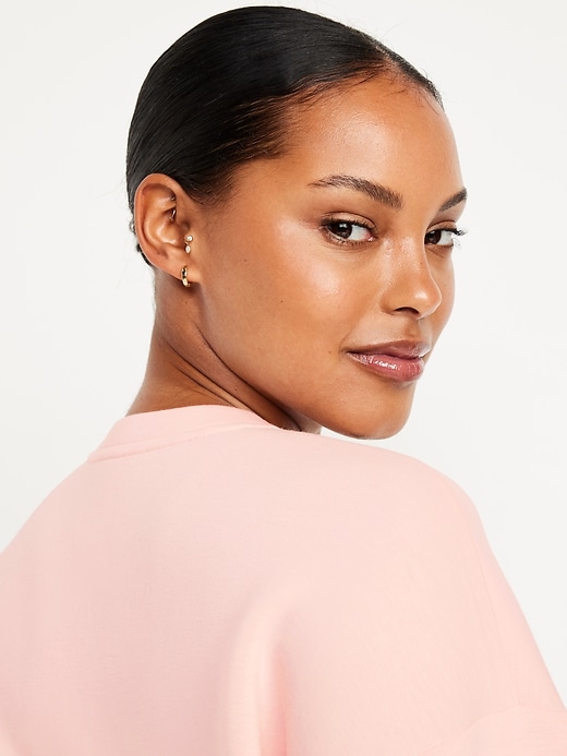 Image number 6 showing, Bounce Fleece Twist-Front Top