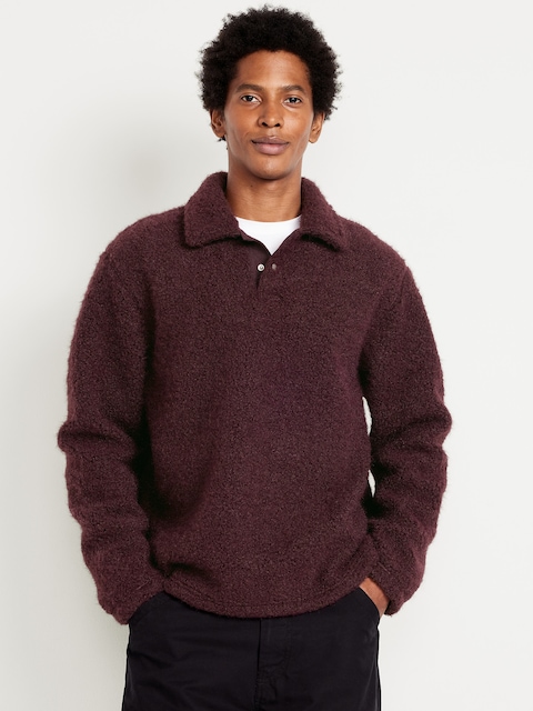 Bouclé Sherpa Polo