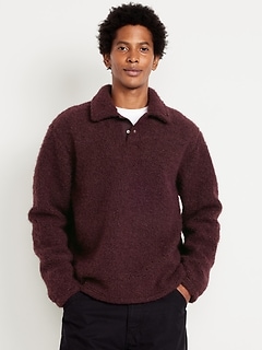 Bouclé Sherpa Polo