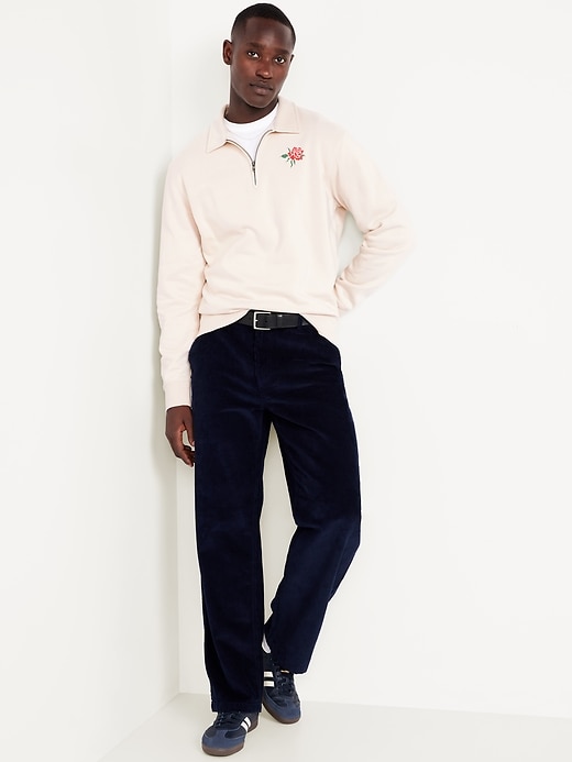 Image number 3 showing, Collared Graphic Fleece Pullover