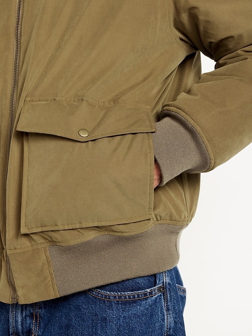 Image number 4 showing, Water-Resistant Aviator Bomber Jacket