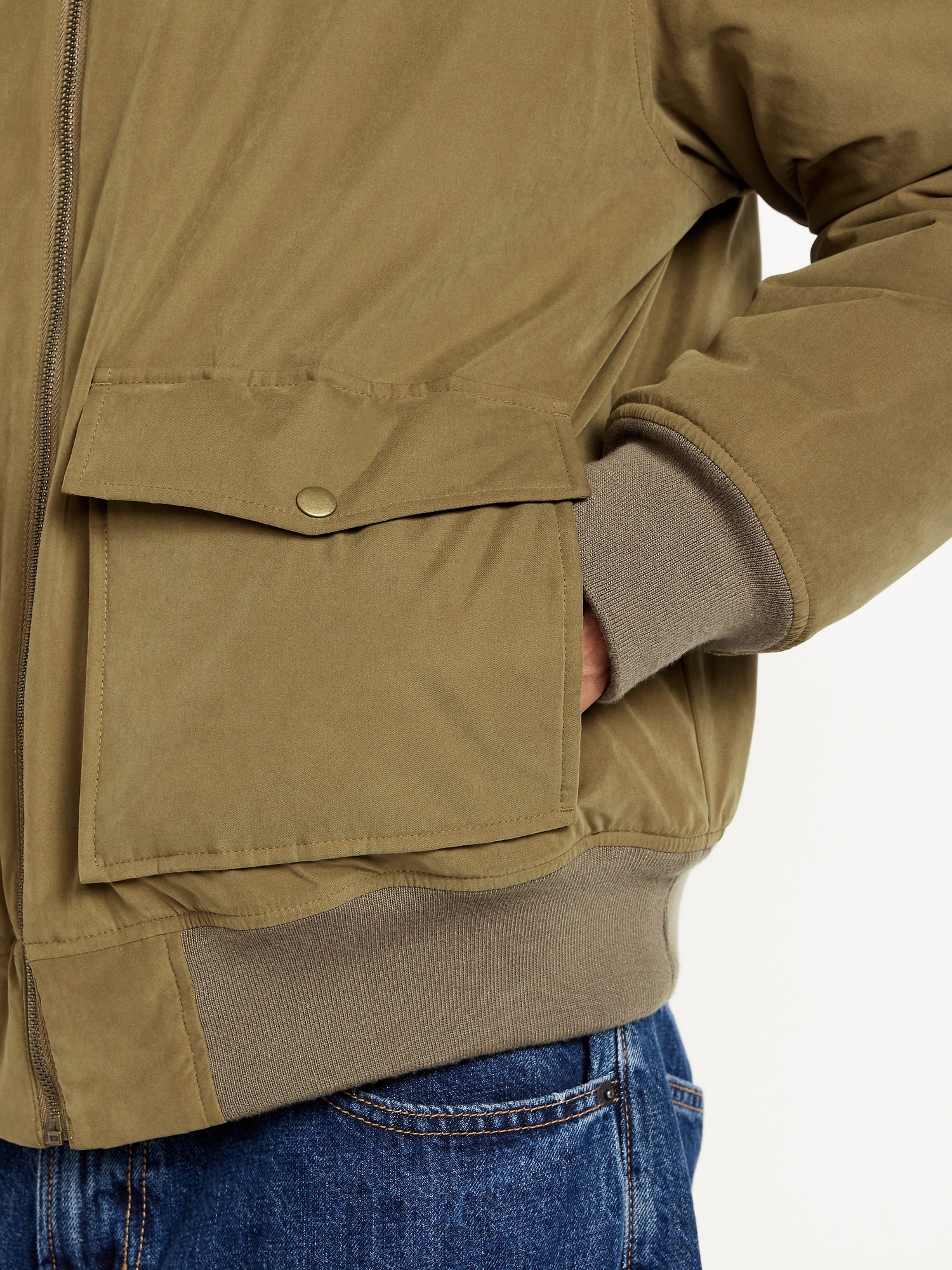 Water-Resistant Aviator Bomber Jacket