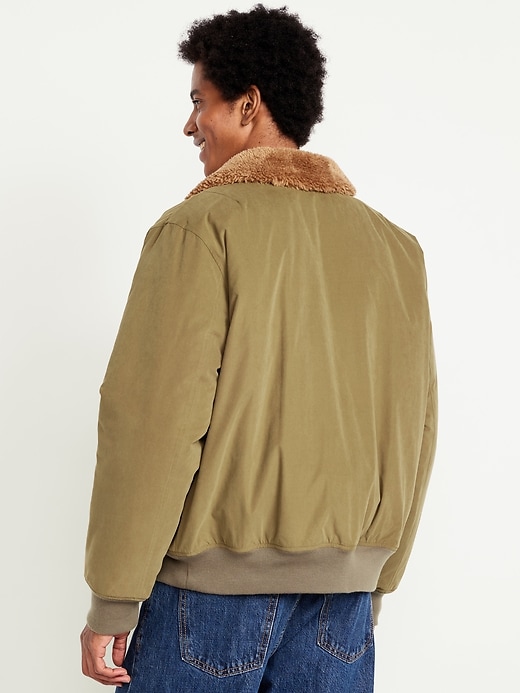 Image number 2 showing, Water-Resistant Aviator Bomber Jacket