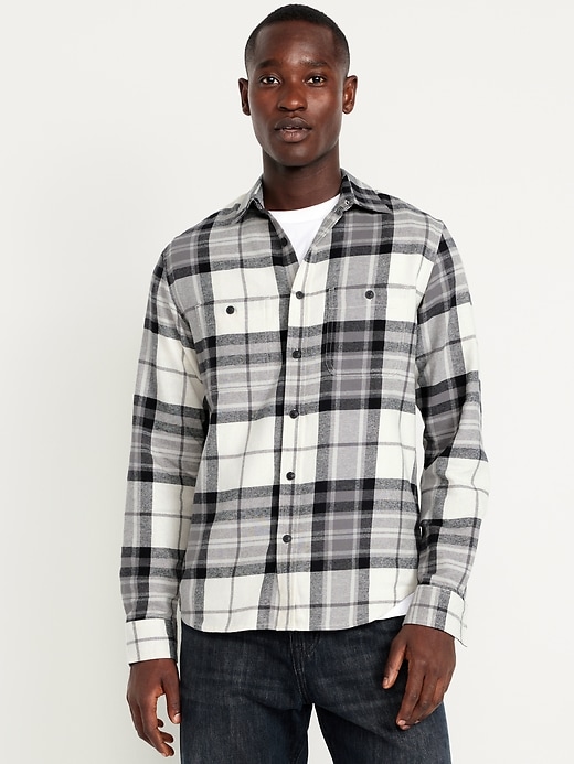 Image number 1 showing, Plaid Flannel Pocket Shirt