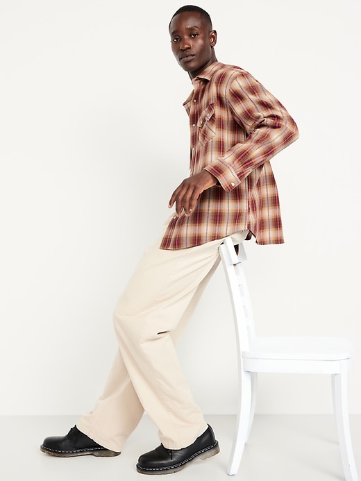 Image number 3 showing, Textured Plaid Western Pocket Shirt