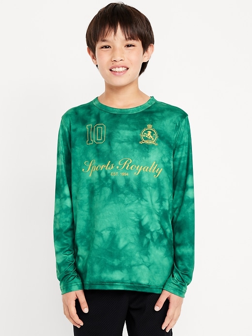 Image number 3 showing, CloudMotion Long-Sleeve Graphic Performance T-Shirt for Boys