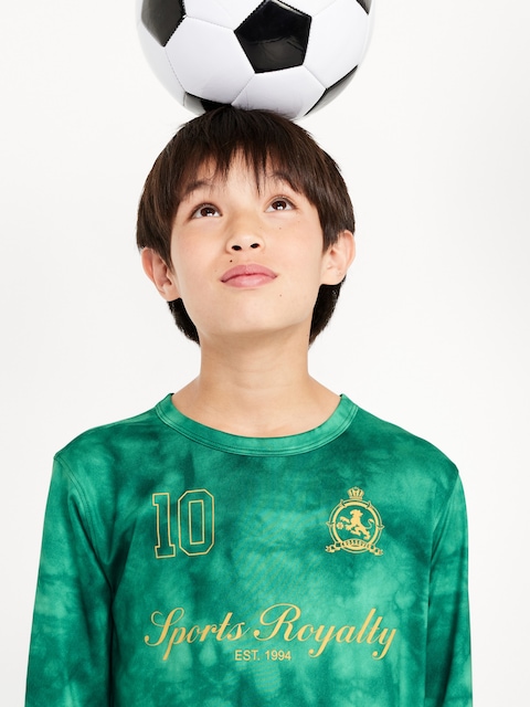 CloudMotion Long-Sleeve Graphic Performance T-Shirt for Boys