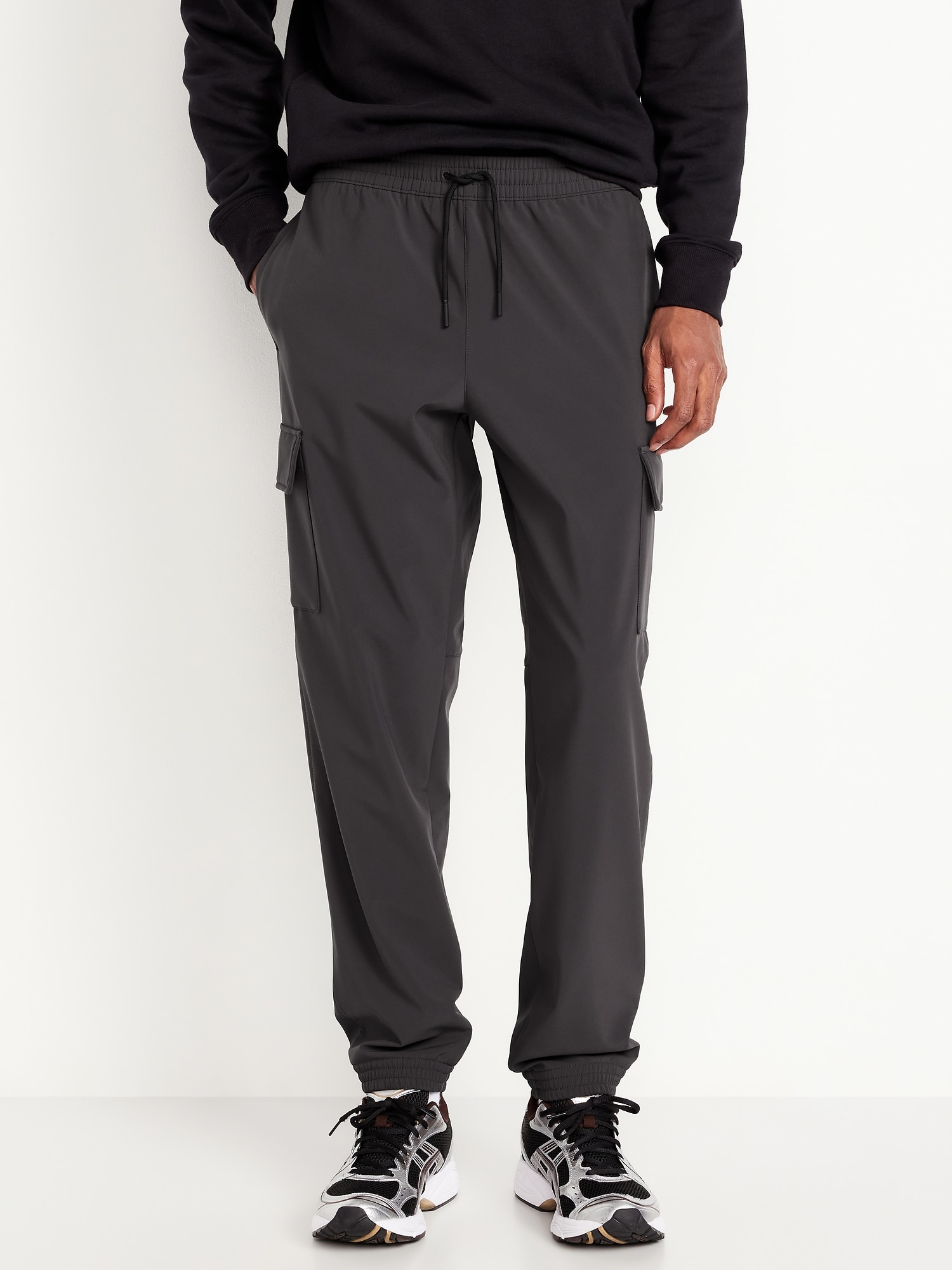 Cozy-Lined Tech Woven Cargo Joggers