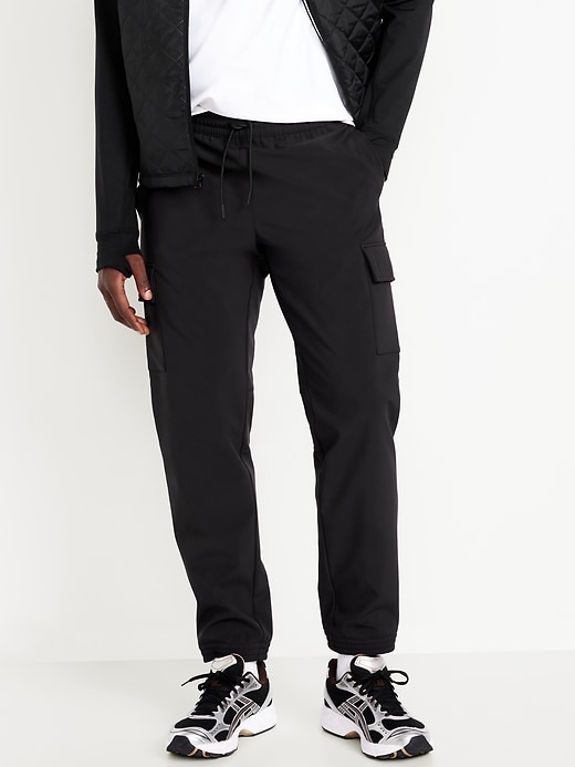 Image number 1 showing, Cozy-Lined Tech Woven Cargo Joggers