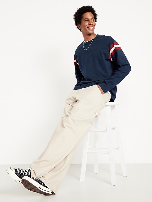 Image number 3 showing, Heavyweight Long-Sleeve Football-Style T-Shirt