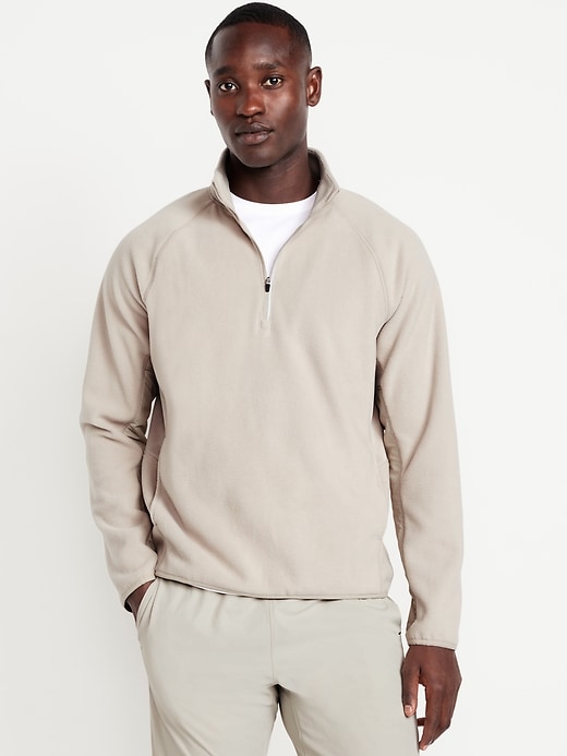 Image number 1 showing, Cozy Microfleece Run Quarter Zip